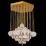 Люстра с фигурными подвесками из натурального камня Glowing Spheres варинант исполнения - 3 | Loft Concept в Барнауле