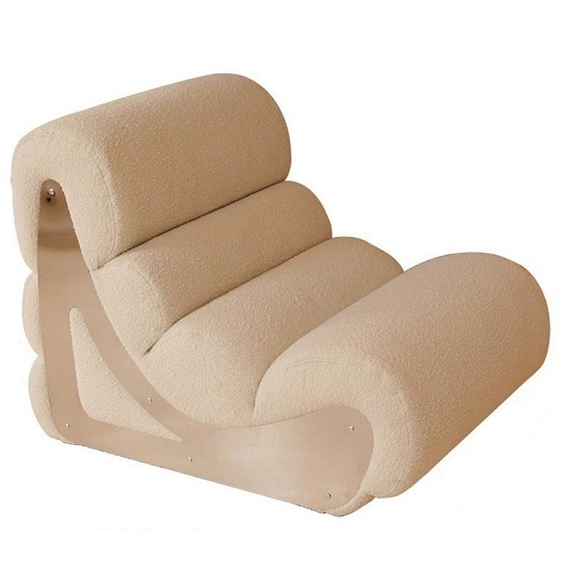 Кресло мягкое без подлкотников White Sheepskin Armchair Белый Кресло мягкое без подлкотников White Sheepskin Armchair Белый в Барнауле | Loft Concept