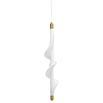 Люстра с белым скрученным плафоном Golden Swirl варинант исполнения - 1 | Loft Concept в Барнауле