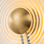 Бра с янтарным стеклянным диском и золотистыми акцентами Savio Glass Disc варинант исполнения - 7 | Loft Concept в Барнауле