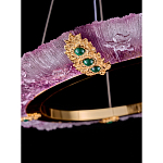 Люстра в форме кольца розовая Warm Pink Light варинант исполнения - 4 | Loft Concept в Барнауле