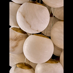 Люстра подвесная с сферическими плафонами из натурального камня Glowing Spheres варинант исполнения - 4 | Loft Concept в Барнауле