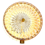 Бра с плафоном из рельефного стекла Peony Glass Bronze  варинант исполнения - 2 | Loft Concept в Барнауле