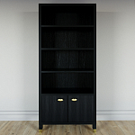 Книжный Стеллаж Elsa Dreams Black с задней стенкой варинант исполнения - 5 | Loft Concept в Барнауле