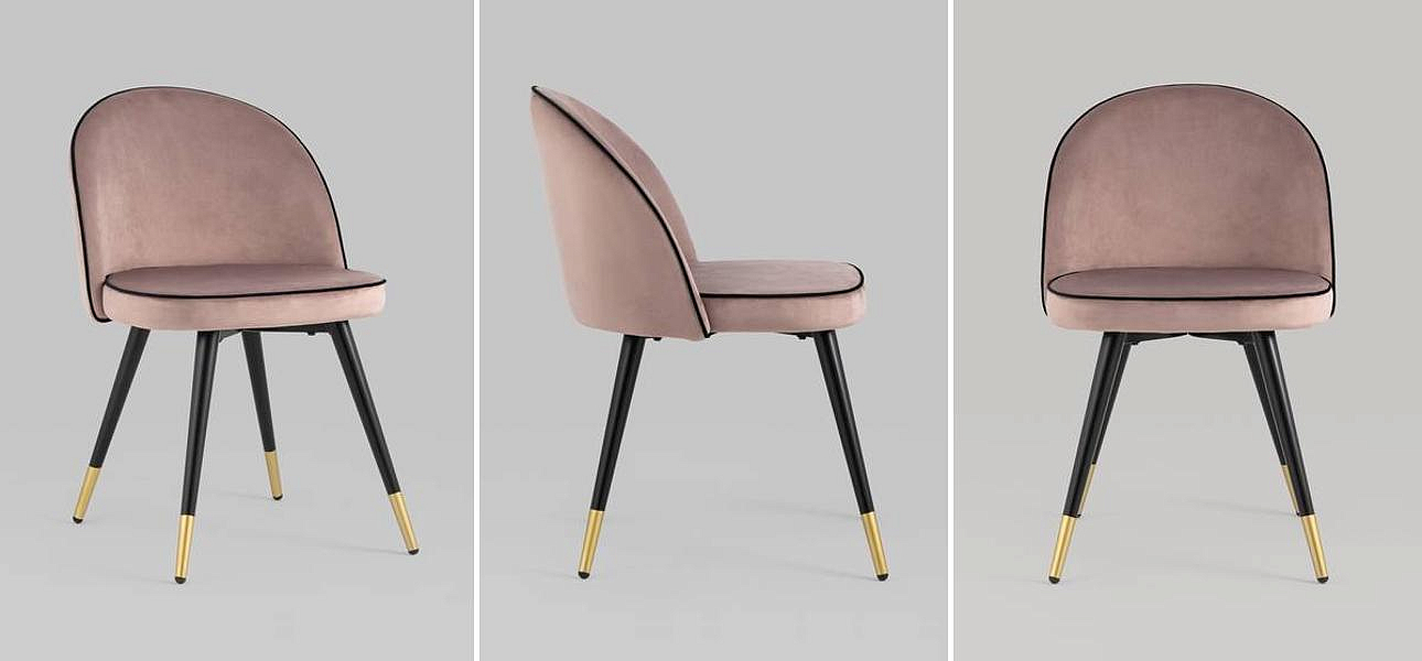 Стул Cooper Chair LUX Пепельно-Розовый Велюр Стул Cooper Chair LUX Пепельно-Розовый Велюр - Loft-Concept в Барнауле
