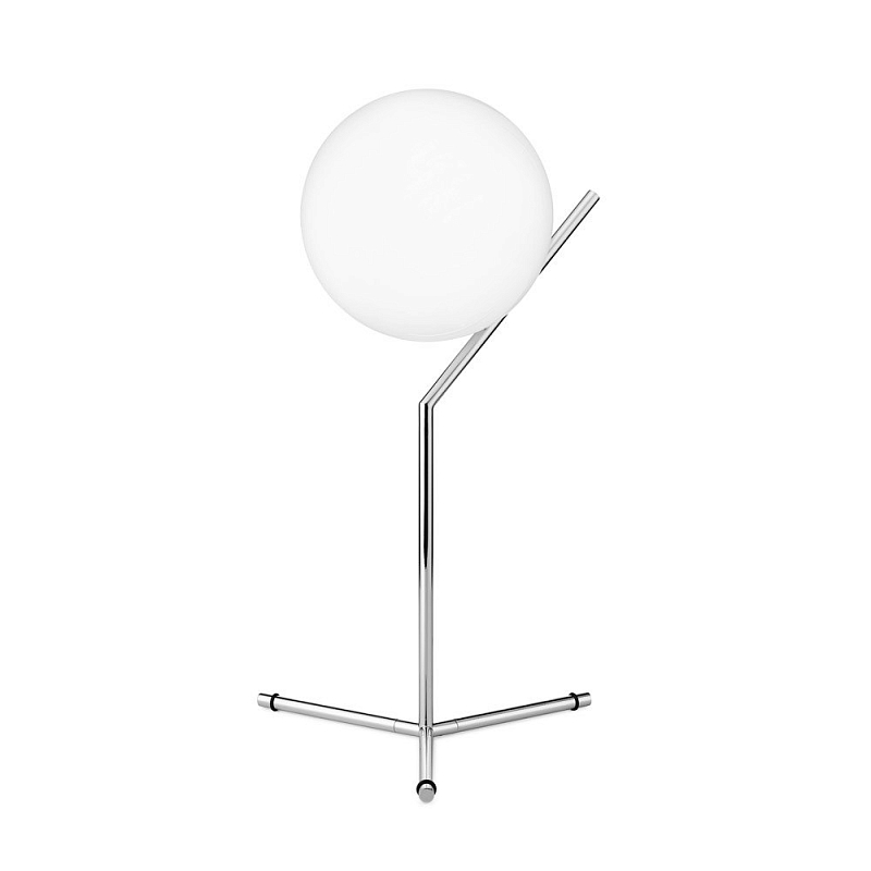 Настольная лампа Flos IC Lights T Chrome Хром Белый в Барнауле | Loft Concept 