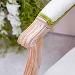 Стул с подлокотниками золотистый из бука с изображением птиц и цветов Blooming Birds варинант исполнения - 2 | Loft Concept в Барнауле