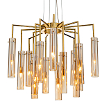 Люстра со стеклянными цилиндрическими плафонами Luminous Cylinders Amber варинант исполнения - 1 | Loft Concept в Барнауле