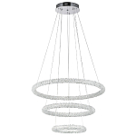Многоярусная кольцевая люстра с хрустальным декором Gilbertine Crystal Ring Chandelier варинант исполнения - 2 | Loft Concept в Барнауле