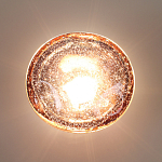 Бра с круглым плафоном из прозрачного стекла с пузырьками воздуха Effervia  варинант исполнения - 6 | Loft Concept в Барнауле