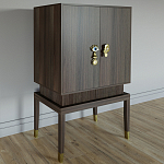 Кабинетный шкаф Elsa Dreams Walnut с 2-мя ящиками варинант исполнения - 6 | Loft Concept в Барнауле