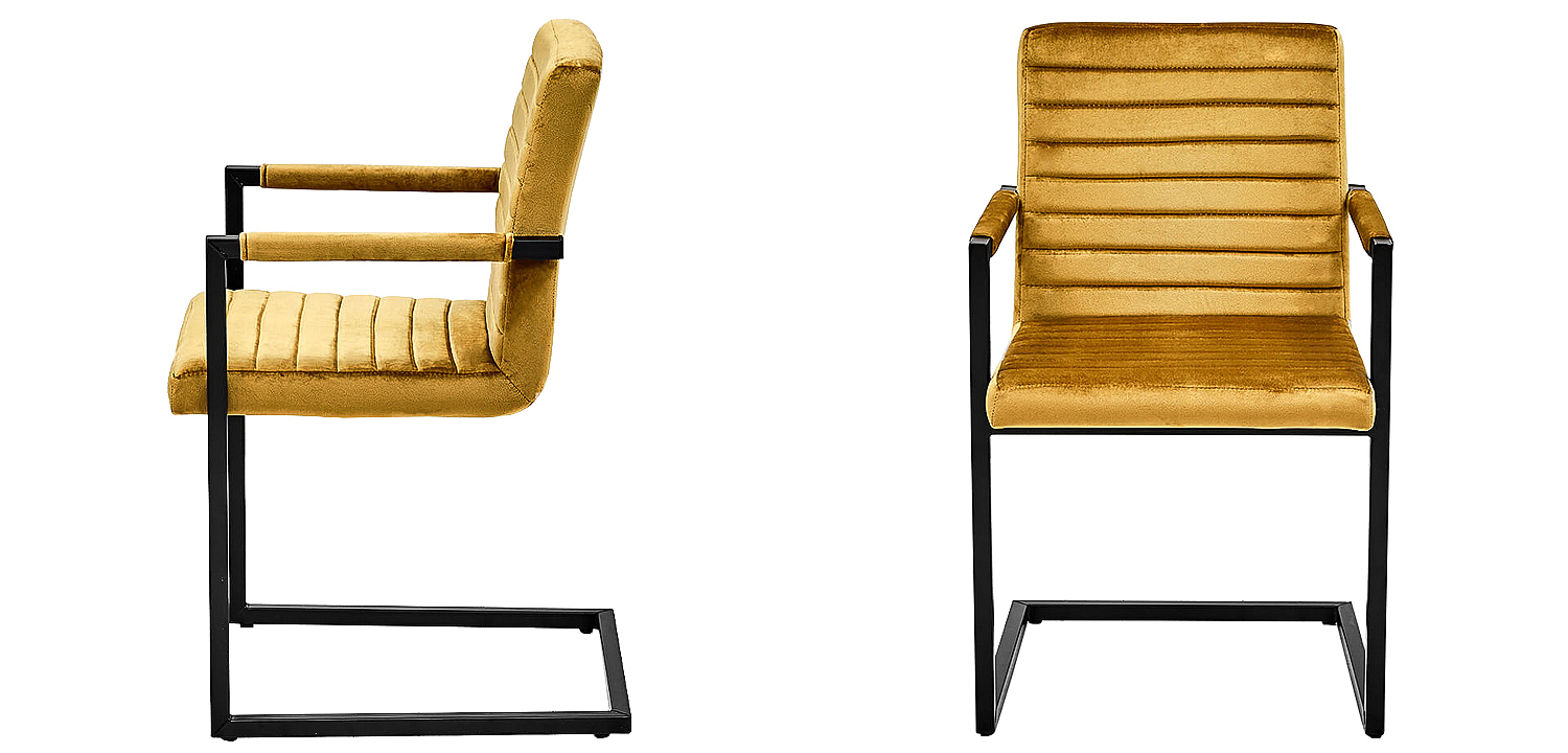 Стул с подлокотниками Dalak Stool yellow Стул с подлокотниками Dalak Stool yellow - Loft-Concept в Барнауле