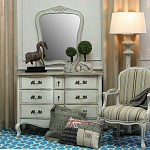 Комод бежевый в стиле Прованс Montmartre Provence Beige Wide варинант исполнения - 3 | Loft Concept в Барнауле