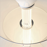 Подвесной светильник светодиодный в виде ряда белых металлических конусов  Herringbone варинант исполнения - 8 | Loft Concept в Барнауле