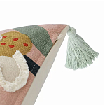 Подушка с цветочным принтом и кисточками Blooming Elegance Daisy варинант исполнения - 3 | Loft Concept в Барнауле