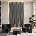 Гипсовая 3D Панель LOVE SPRUCE варинант исполнения - 1 | Loft Concept в Барнауле