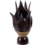 Настольная лампа черная INDONESIAN LAMPS 1 варинант исполнения - 1 | Loft Concept в Барнауле