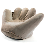 Дизайнерское плюшевое кресло в форме руки бежевое Poltronova Joe Plush Dove Grey варинант исполнения - 2 | Loft Concept в Барнауле