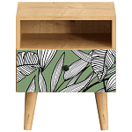 Прикроватная тумба с изображением на ящике Elise Nightstand варинант исполнения - 18 | Loft Concept в Барнауле