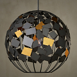 Люстра в форме сферы с декором из металлических квадратов Path to the Stars варинант исполнения - 3 | Loft Concept в Барнауле