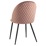 Мягкий стул в велюре пыльно-розового цвета Miruna Chair варинант исполнения - 4 | Loft Concept в Барнауле