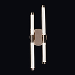 Бра с круглым основанием золотого цвета и двумя вертикальными плафонами Hex Scaffold варинант исполнения - 2 | Loft Concept в Барнауле