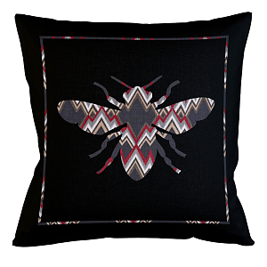 Подушка декоративная пчела цветной орнамент Ikat Pattern