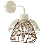 Бра с сетчатым металлическим абажуром Beige Gold Mesh Lampshade варинант исполнения - 1 | Loft Concept в Барнауле