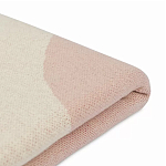 Плед из хлопка бежевого цвета с абстрактным принтом Elysian Flow Peach варинант исполнения - 4 | Loft Concept в Барнауле