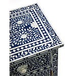 Комод инкрустация костью ORIENTAL Indian синий орнамент варинант исполнения - 4 | Loft Concept в Барнауле