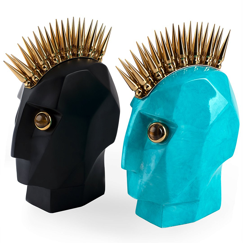 Аксессуар Kelly Wearstler Head Trip Sculpture II Черный Золотой Бирюзовый Аксессуар Kelly Wearstler Head Trip Sculpture II Черный Золотой Бирюзовый в Барнауле | Loft Concept