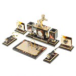 Настольный письменный набор из яшмы и долерита с декором в виде коня Manager Organizer варинант исполнения - 3 | Loft Concept в Барнауле