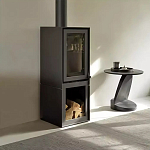 Дизайнерский журнальный столик чёрный с круглой столешницей Arycy варинант исполнения - 7 | Loft Concept в Барнауле