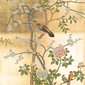 Обои ручная роспись Earlham Deep Rich Gold