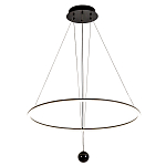 Светодиодная люстра Black LED Circle and Ball Lamp варинант исполнения - 2 | Loft Concept в Барнауле