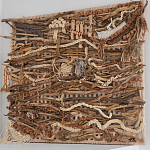 Большая Абстрактное Панно из веток и нитей Dryad Wall Art варинант исполнения - 1 | Loft Concept в Барнауле