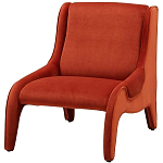 Дизайнерское кресло оранжевое в мягкой велюровой обивке Granger Armchair Orange варинант исполнения - 1 | Loft Concept в Барнауле