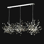 Люстра подвесная из трех частей с металлическими круглыми элементами Terzani Argent варинант исполнения - 9 | Loft Concept в Барнауле