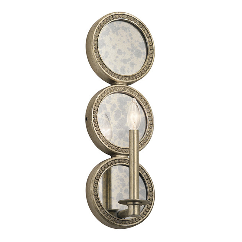 Бра в виде трех круглых зеркал Kichler Серебряный в Барнауле | Loft Concept 