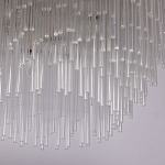 Люстра круглая с прозрачными стеклянными трубками Nembus варинант исполнения - 6 | Loft Concept в Барнауле
