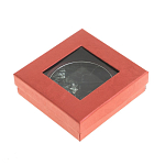 Зеркало карманное двухстороннее круглое из натурального камня Серафинит в подарочной упаковке Silver Stone Mirrors варинант исполнения - 4 | Loft Concept в Барнауле