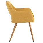 Стул в рогожке желтого цвета NEASAN STOOL варинант исполнения - 5 | Loft Concept в Барнауле