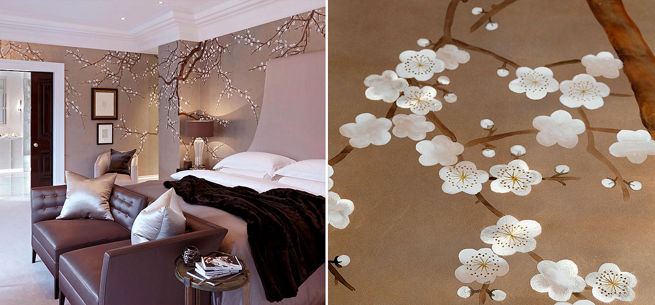 Обои ручная роспись Plum Blossom Colourway SC-231 on Krugerrand gilded paper Обои ручная роспись Plum Blossom Colourway SC-231 on Krugerrand gilded paper - Loft-Concept в Барнауле
