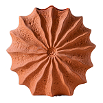 Ваза керамическая в виде круглой терракотовой морской раковины Galapagos варинант исполнения - 1 | Loft Concept в Барнауле