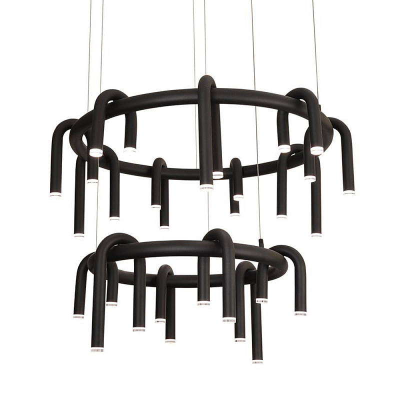 Люстра подвесная черная Black Light Fixtures Черный Люстра подвесная черная Black Light Fixtures Черный в Барнауле | Loft Concept
