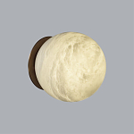 Настенно-потолочный светильник с плафоном в форме шара из алебастра Cryptocrystalline Stone варинант исполнения - 3 | Loft Concept в Барнауле