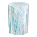 Столик с инкрустацией с перламутровым узором Dominic Blue варинант исполнения - 1 | Loft Concept в Барнауле