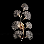 Бра в виде золотистой ветви с прозрачными листьями Andrea Wall Lamp варинант исполнения - 3 | Loft Concept в Барнауле