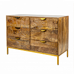 Комод с выдвижными ящиками и фактурным фасадом Termite варинант исполнения - 3 | Loft Concept в Барнауле