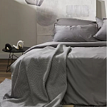 Плед из шерсти мериноса серого цвета 130×180 см Gray Waves варинант исполнения - 7 | Loft Concept в Барнауле